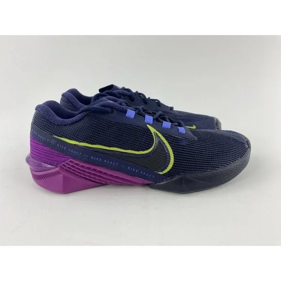 Nike React Metcon Turbo Black Purple Women's Size 6 Training Shoes CT1249-400 - Picture 7 of 12